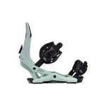 Now Women's Rebel Freestyle Binding 2024 - Black bindings with white accents and a black strap.