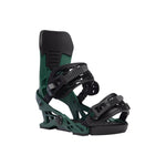 Now Men's Select Pro Binding 2024 - Black bindings with silver buckles and straps on a white background.