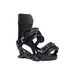 Now Men's Select Pro Binding 2024 - Black bindings with white lettering on straps and buckles.