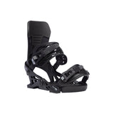 Now Men's Select Pro Binding 2024 - Black bindings with white lettering on straps and buckles.