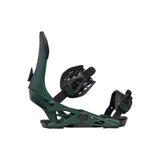 Now Men's Select Pro Binding 2024 - Black bindings with silver buckles and screws on a white background.