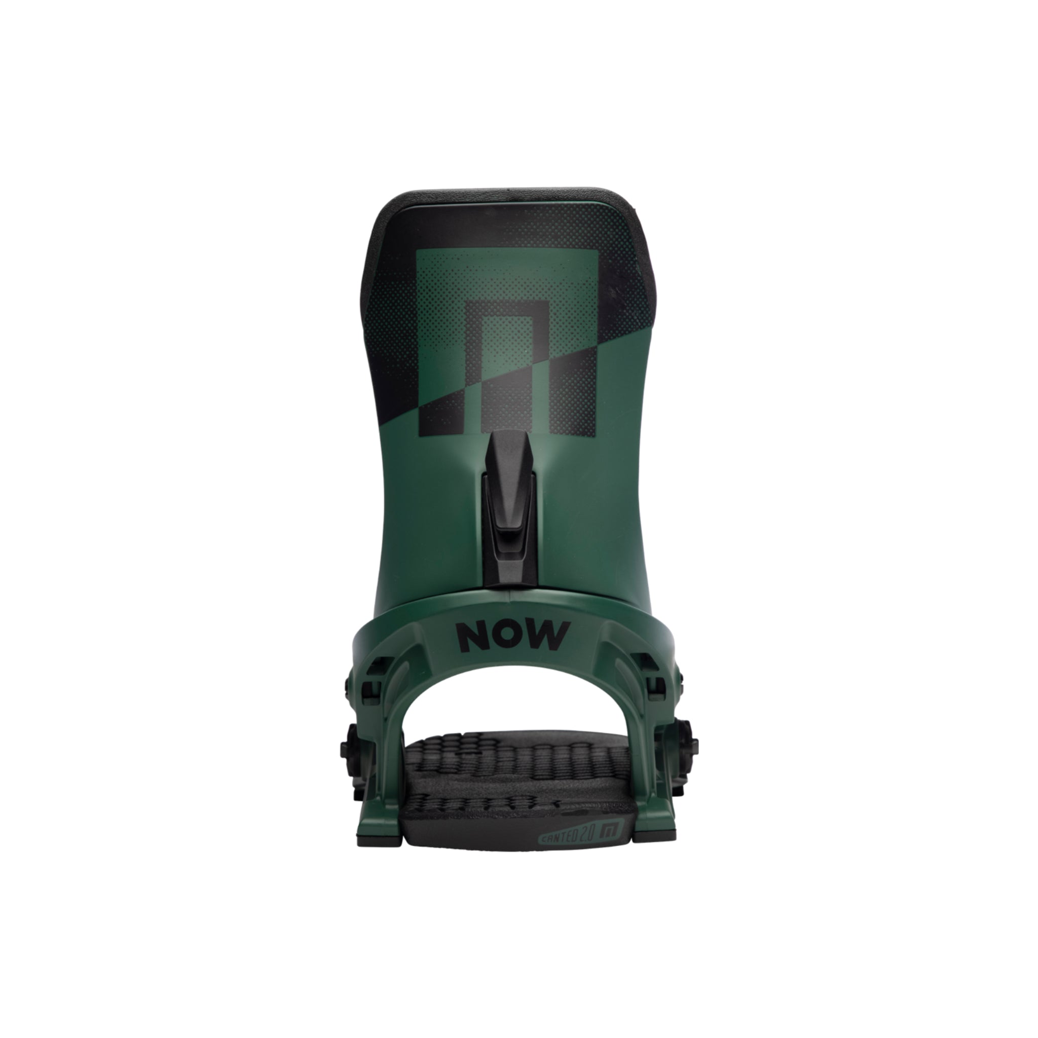 Now Men's Select Pro Binding 2024 - A dark green snowboard binding with a black strap and buckle.