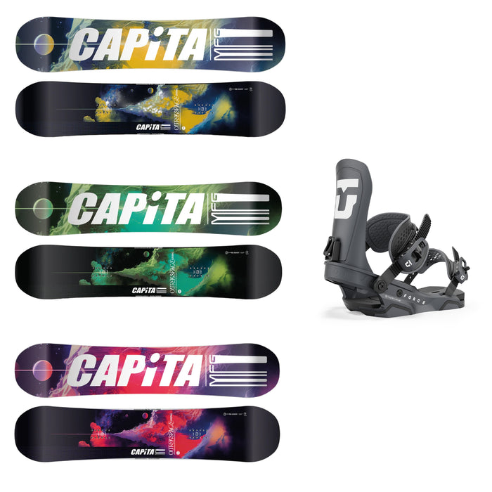 CAPiTA Outerspace Living Snowboard with Union Force Snowboard Bindings 2025