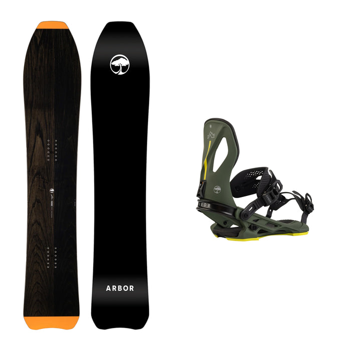 Arbor Padre Snowboard with Arbor Cypress Pat Moore Binding 2025