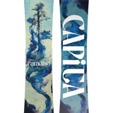 CAPiTA Women's Paradise Snowboard 2025 - A blue snowboard with a tree and flowers on it.