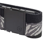 Arcade POW X Joseph Toney Belt 2025 - Black belt with white and grey geometric pattern on strap.