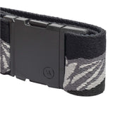 Arcade POW X Joseph Toney Belt 2025 - Black belt with white and grey geometric pattern on strap.