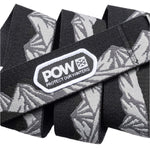 Arcade POW X Joseph Toney Belt 2025 - Black belt with white logo and snowflake design on front.