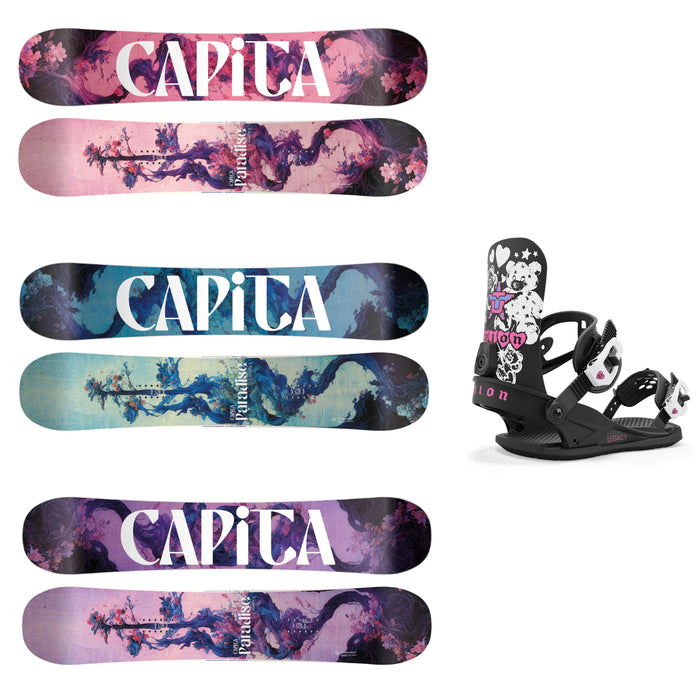 CAPiTA Women's Paradise Snowboard with Union Women's Legacy Snowboard Bindings 2025