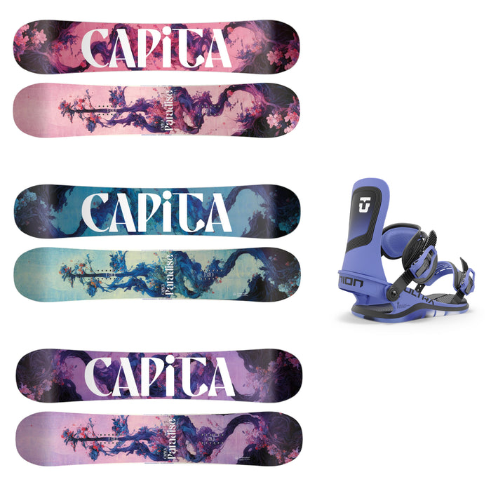 CAPiTA Women's Paradise Snowboard with Union Women's Ultra Snowboard Binding 2025