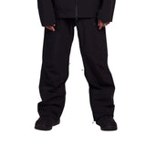 Whitespace 3L Performance Pant 2024 - Black pants with a slight sheen, featuring zippered pockets and adjustable cuffs.