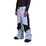 Whitespace 3L Performance Pant 2024 - Black pants with a white stripe down the side and black zippers on the leg.