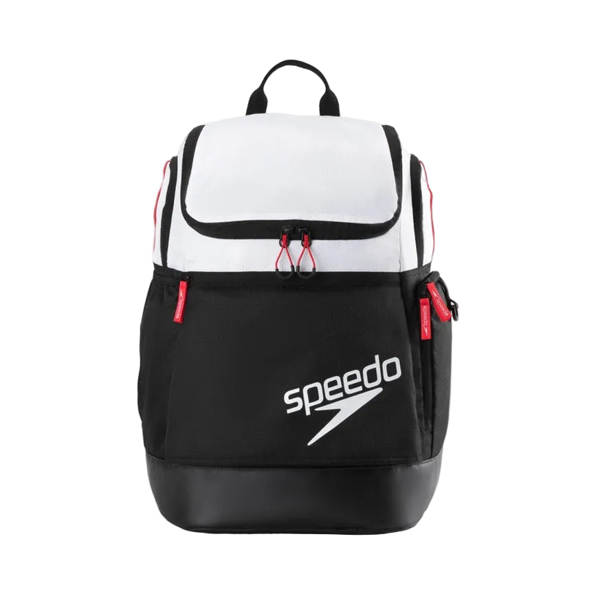 embroidered team mini speedo backpack Printed Teamster 2.0 Elsmore Swim Shop release buckle for added stability in the long haul Speedo 35L Team Printed Backpack,