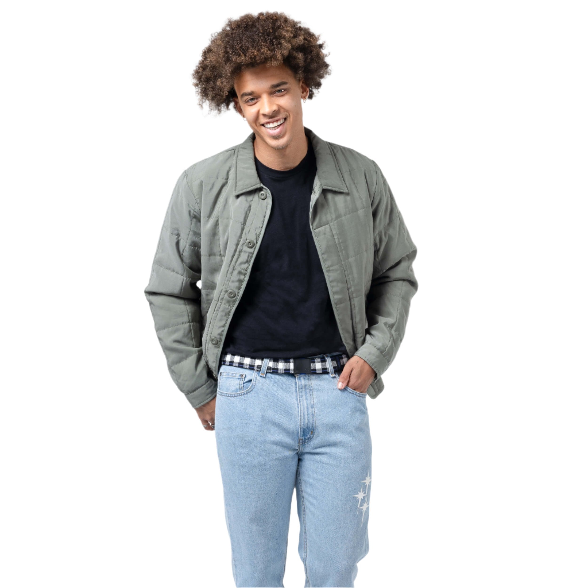 Arcade Plaid Stretch Belt 2025 - A plaid patterned belt with a stretchy material.