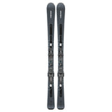 Head SHAPE E-V10 Skis with PR 11 Bindings - Black skis with white lettering and bindings, viewed from above.