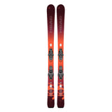Head Women's E-Total Joy Skis with Joy 11 GW Bindings - A pair of skis with a gradient red color scheme, featuring white text that reads "HEAD" and "E-Total Joy".