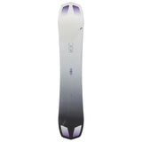 Head INCITE LYT Snowboard 2025 - A white snowboard with a purple gradient at the tip and tail, featuring a wavy pattern on its base.