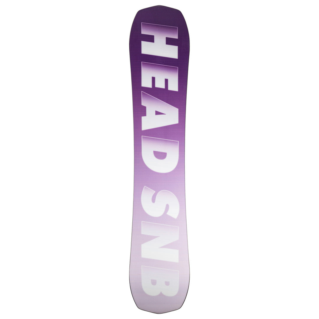Head INCITE LYT Snowboard 2025 - A purple snowboard with a white logo on top and a black stripe at the bottom.