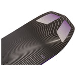 Head INCITE LYT Snowboard 2025 - A black snowboard with white lines and a purple stripe on the bottom edge.