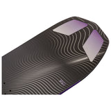 Head INCITE LYT Snowboard 2025 - A black snowboard with white lines and a purple stripe on the bottom edge.