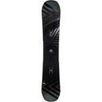Head Daymaker LYT Snowboard 2025 - A black snowboard with a geometric pattern of gray lines and shapes, featuring a white logo at the center.
