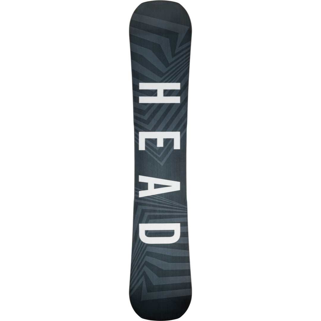 Head Daymaker LYT Snowboard 2025 - A dark gray snowboard with a geometric pattern and white lettering on top.
