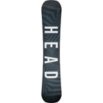 Head Daymaker LYT Snowboard 2025 - A dark gray snowboard with a geometric pattern and white lettering on top.