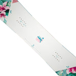 Head Women's Everything LYT Snowboard 2025 - White snowboard with pink and blue graphics on top sheet.