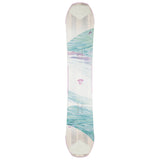Head Women's Shine LYT Snowboard 2025 - A white snowboard with a blue and pink abstract design on top of it.
