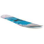 Head Rowdy Flex Junior Snowboard 2025 - A blue snowboard with a black stripe and white accents, featuring a distinctive rowdy logo on top.
