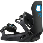 Head Youth LYTRIDE JR Snowboard Bindings 2025 - Black snowboard bindings with blue accents and a black strap.