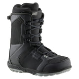 Head Men's LEGACY LACE Snowboard Boots 2025 - Black snowboard boots with white stitching and laces.