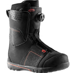 Head Women's Galore LYT BOA Snowboard Boot 2025 - Black snowboard boot with a geometric pattern on the side and a red logo near the top.