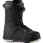 Head Women's LEGACY BOA Snowboard Boots 2025 - Black snowboard boots with a textured pattern on the upper material and white accents on the sole.