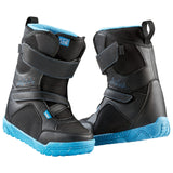 Head KID LYT VELCRO Boot 2025 - Black boots with blue accents and a blue sole.