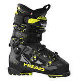 Head Men's Edge 120 HV GW Ski Boots 2025 - Black ski boots with yellow accents and a textured pattern on the tongue.