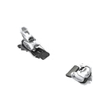 Tyrolia Attack 14 GW Bindings - White bindings with black text and logos on top plate, angled to show front and side view.