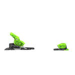 Tyrolia Attack 14 GW Bindings - Black bindings with silver hardware and a green logo on the top plate.