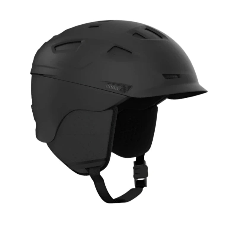 Anon Prime MIPS Helmet 2023 - Matte black helmet with a sleek, aerodynamic design and ventilation system visible on top.