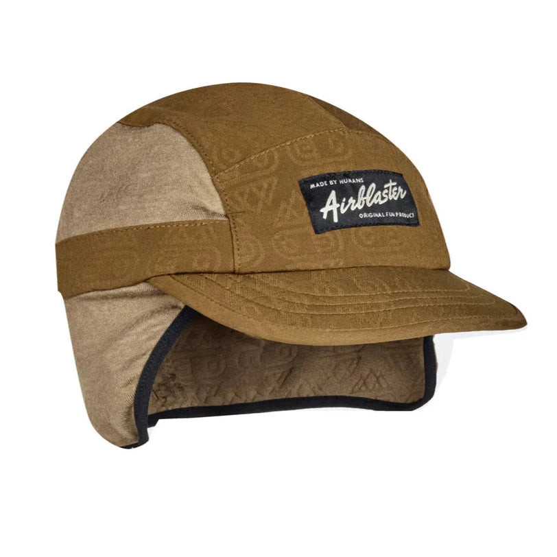 Airblaster Quick Strike Cap 2025 - A tan-colored beanie with a small black logo on the front.