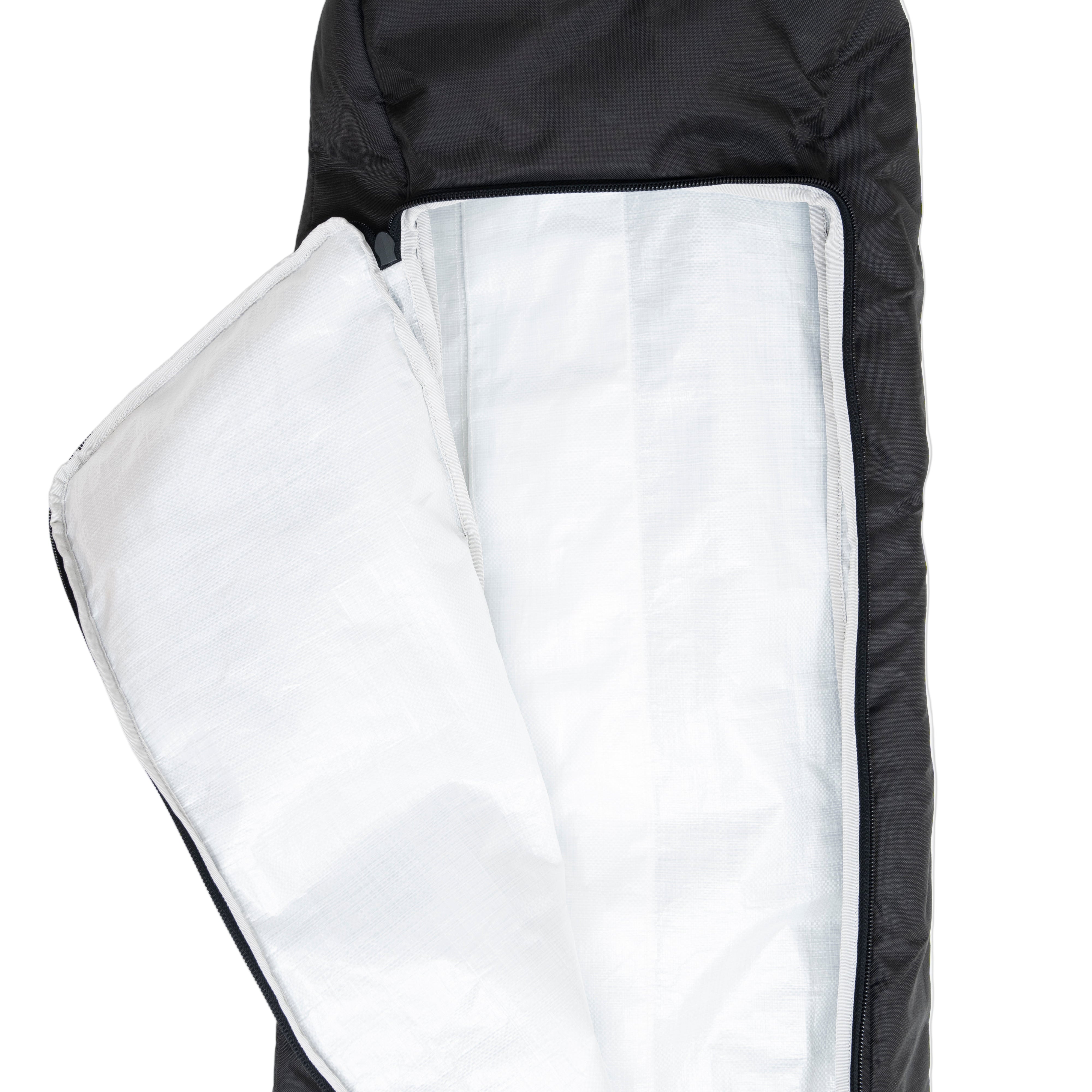 Armada Stibbs 4 Pair Ski Roller Bag - 2026 - Black ski roller bag with a white logo on the side and black wheels.