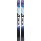 Armada ARV 112 Skis 2025 - A pair of skis with a purple and white color scheme, featuring a distinctive black stripe along the top edge.