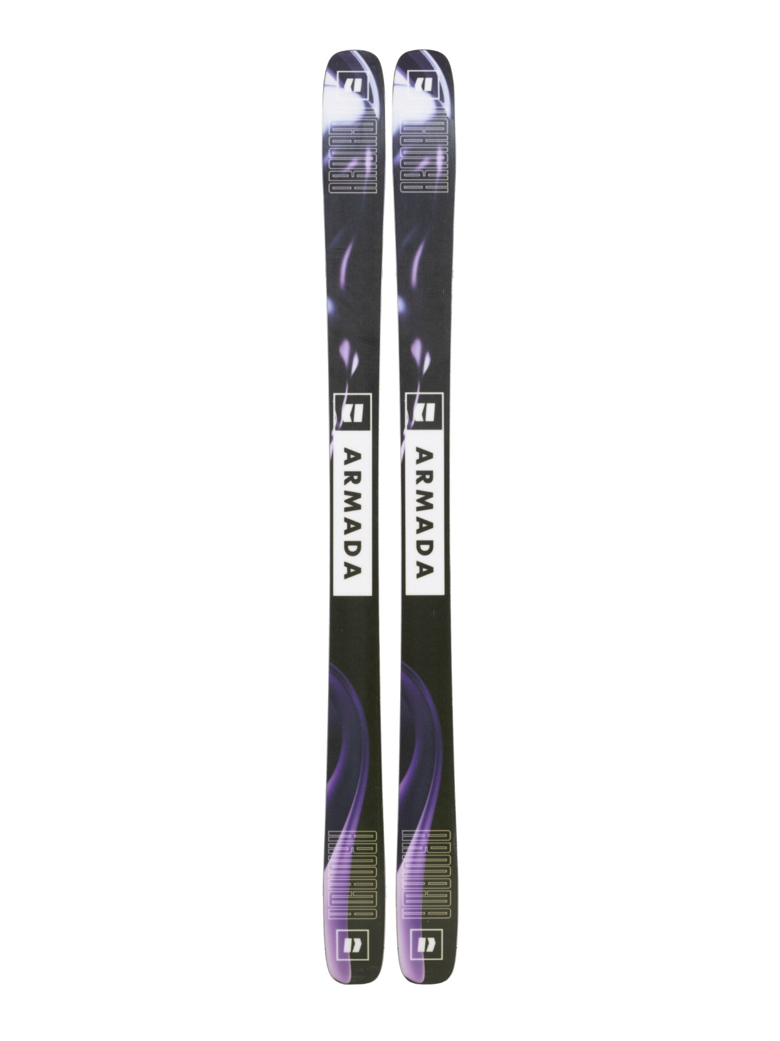Armada ARV 94 Skis 2025 - Black skis with white and purple graphics.