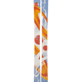 Armada Women's ARW 94 Skis 2025 - White skis with orange and yellow stripes, featuring a woman in white on the top sheet.