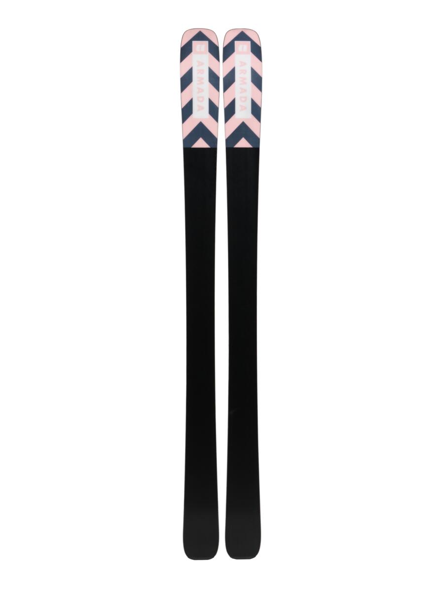 Armada Women's Relience 92 TI Skis 2025 - A pair of skis with a pink and black chevron pattern on top, featuring a white logo that reads "ARMADA" in all caps.