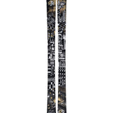 Armada Edollo Skis 2025 - Black skis with a white geometric pattern on top and a black base.