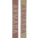 Two Armada ARV skis in clay tan showing ARV and Armada graphics
