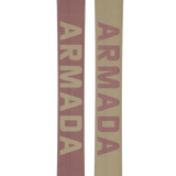 Two Armada ARV skis in clay tan showing ARV and Armada graphics