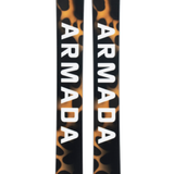 Armada ARW 106 women's skis, black with orange leopard-style graphics
