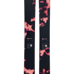 Armada ARW 100 women's skis, black with pink-red camo pattern, pair rear view